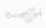 Coloring War Ii Fighter Pages Planes Filminspector British Supermarine Spitfire sketch template