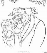 Beast Belle Coloring Beauty Pages Disney Baby Color Kids Printable Little Princess Sheets Pony Print Cartoon Sweetie Animation Movies Sandbox sketch template