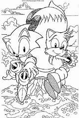 Sonic Coloring Pages Hedgehog Adventure Cartoon Color Clipart Character Printable Sheets Kids Characters Friends Print Clipground Sheet Book Back Activity sketch template