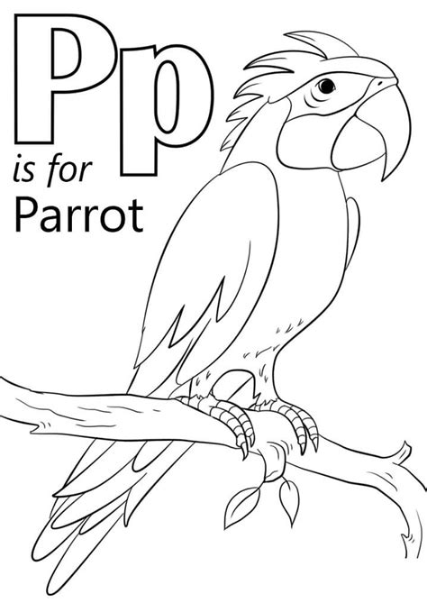 letter p coloring pages  printable coloring pages  kids