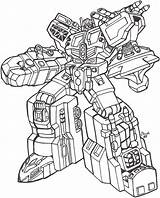 Coloring Robot Transformers sketch template