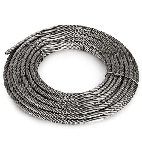 304 Stainless Steel Cable Wire Rope 7x19 Flexible Stainless Steel Hoist