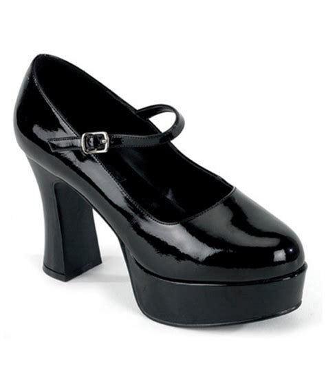 adult mary jane platform shoes women black wide width shoes