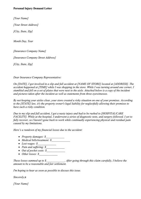 personal injury demand letter template dotxes hot sex picture
