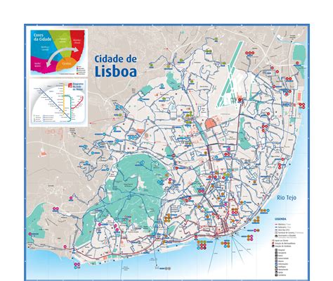 lisbon attractions map   printable tourist map lisbon waking