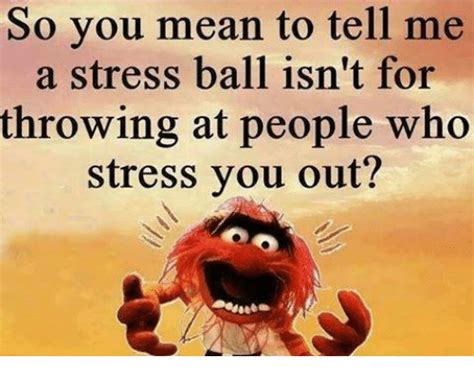 So You Mean To Tell Me A Stress Ball Isn T For Throwing At