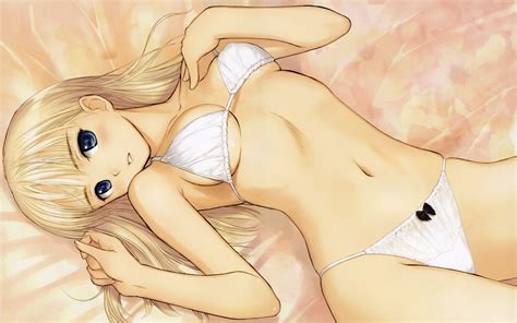 Wallpaper Anime Girls In Bed Cartoon Black Hair
