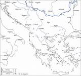 Balkans Map Blank Cities Carte Outline Main Maps Europa Hydrography Names sketch template