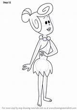 Wilma Flintstone Flintstones Drawingtutorials101 sketch template