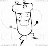 Test Jumping Tube Character Happy Clipart Cartoon Cory Thoman Outlined Coloring Vector 2021 sketch template