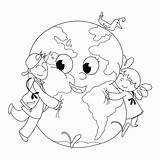 Coloring Earth Pages Planet Kids Venus Planets Childrens Cartoon Rocks Printable Hugging Print Color Getcolorings Children Crafts Save Mother Getdrawings sketch template