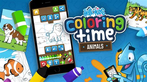 hellokids coloring time action game play   simplegame