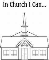 Church Coloring Pages Printable Lds Chapel Clipart Book Kids Coloring4free Going Christmas Clip Cliparts Print Family Library Sheets Temple Template sketch template
