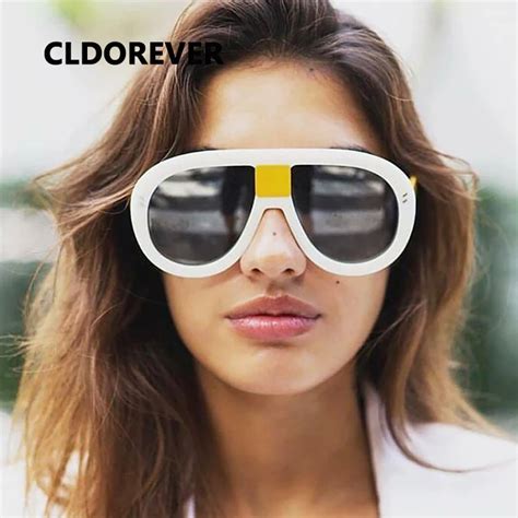fashion 2018 oversized sunglasses women brand designer pilot sunglass