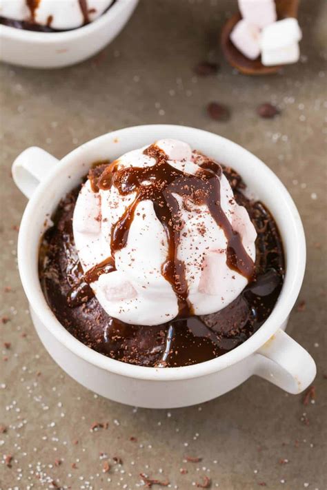 Hot Chocolate Mug Cake No Eggs Or Dairy The Big Man S World