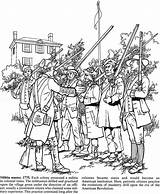 Coloring Pages Colonial America Doverpublications American Color sketch template