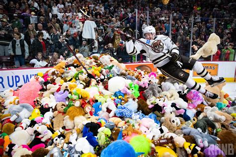 Christian Djoos Scored The Hershey Bears’ Teddy Bear Toss Goal Fans