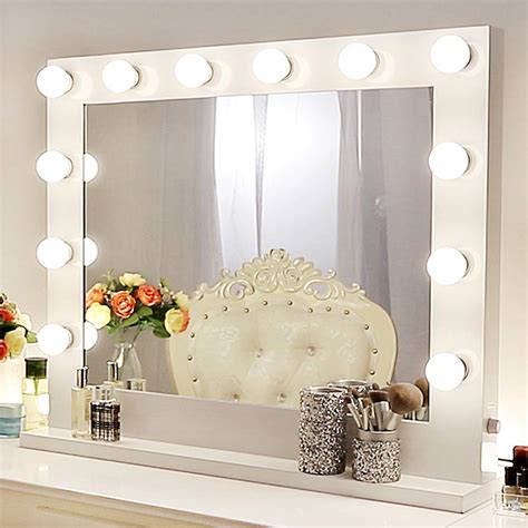 buy chende hollywood mirror  ligths large led lighted makeup mirror  bedroom vanity