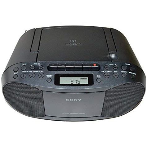 sony compact portable stereo sound system boombox with mp3 cd player