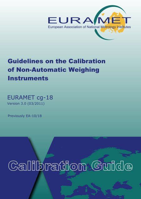 guidelines   calibration   automatic weighing instruments
