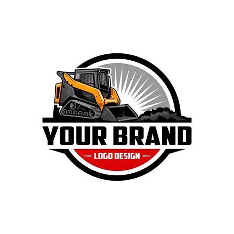 premium vector skid steer loader heavy equipment illustration logo vector