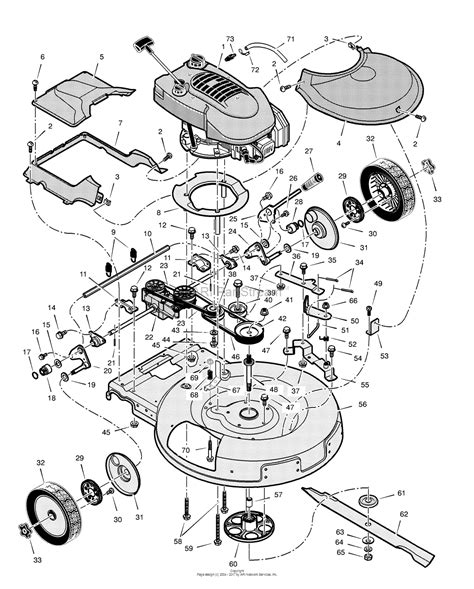 murray xb walk  mower  parts diagram  drive assembly