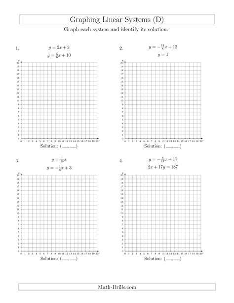 images  graphing linear equations worksheets  solving