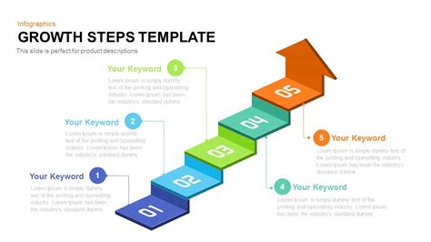 growth steps template  powerpoint  keynote  riset