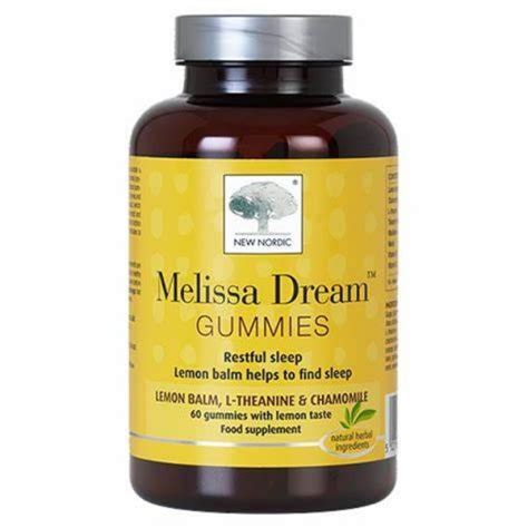 New Nordic Melissa Dream Gummies 60s Only Natural