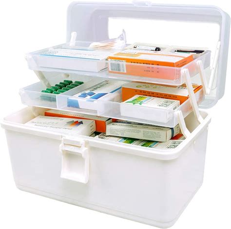 amazoncom hershii plastic medical storage containers medicine box