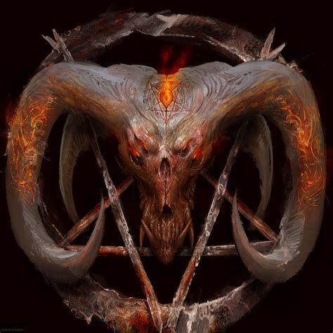 artstation demon skull antonio  manzanedo demon art satanic art