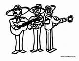 Mexican Mariachi Band Coloring Pages Cinco Mayo Colormegood Holidays sketch template
