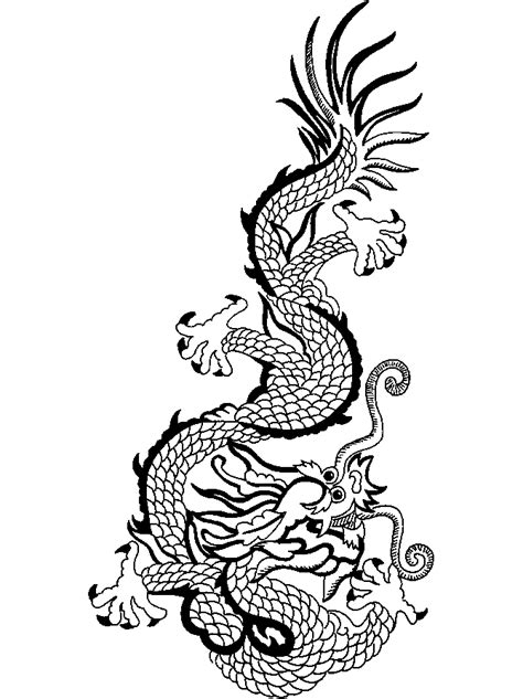 chinese dragon coloring pages