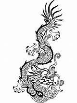 Coloring Pages Dragon Dragons Chinese Printable Tattoo Head Outlines Gif Japanese Outline sketch template