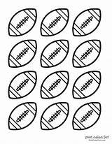 Footballs Printables Helmets sketch template