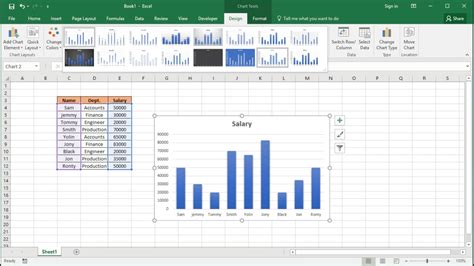 create graphs  charts  excel  youtube