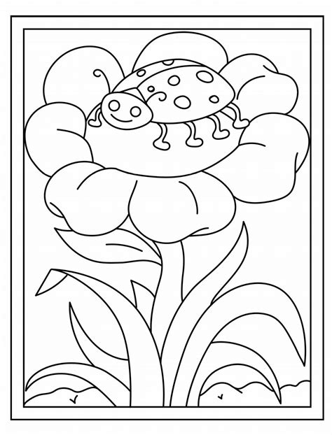 spring themed childrens coloring pages   etsy nederland