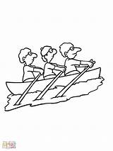Coloring Rowing Row Boat Team Top Pages Getdrawings Getcolorings sketch template