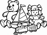 Colouring Toy Toys Pages Coloring Clipart sketch template