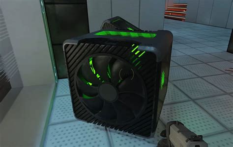 portal  rtx easter egg spawns nvidia rtx  cubes  dual  pin connectors videocardzcom