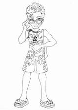 Coloring Swimsuit Holt Swim Hyde Class Monster High Getcolorings Getdrawings sketch template