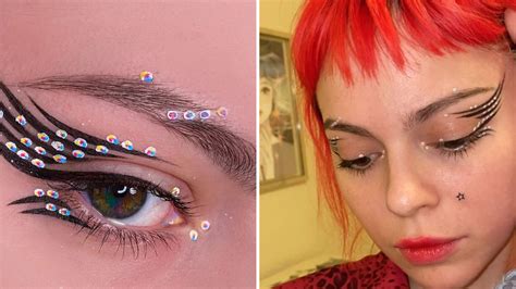 This Makeup Artist Painted Faux Crystals On Her Eyes Allure