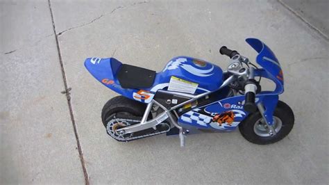 test ride razor pocket rocket miniature electric bike motorcycle youtube