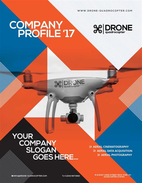 drone business company profile business proposal template  tm team issuu