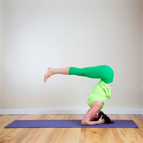 headstand  yoga poses  tone arms  upper  popsugar fitness