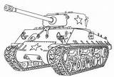 Sherman Panzer Ide Mewarnai Ausmalen Warna Vorlagen Kleurplaten Coloringfolder sketch template