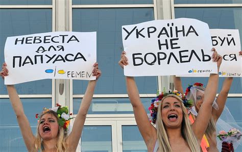 Pictures Of Ukraine Women Protesting Topless Popsugar