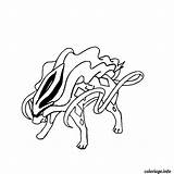 Suicune Jecolorie sketch template