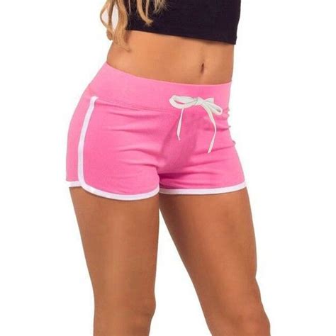 running shorts for women with contrast outline and