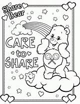 Coloring Care Bear Bears Pages Caring Colouring Printable Sheets Color Birthday Coloring4free Valentine Kids Preschool Boop Betty Print Adult Nina sketch template